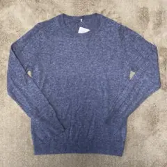 未使用 無印良品 ヤク混ウール クルーネックセーター チャコールグレー M