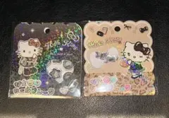 ハロー キティ おはじき シール フレーク 2個セット ギャル 豹柄