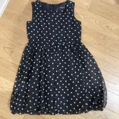 COMME CA ISM 水玉ノースリーブワンピース 130A