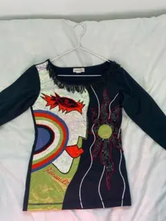 Kansai O2 アートプリント 長袖トップス