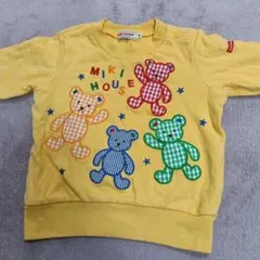 MIKI HOUSE クマ刺繍トレーナー 80