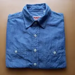 K*j様 CAMCO シャンブレーシャツ 半袖 ブルー Sのサムネイル