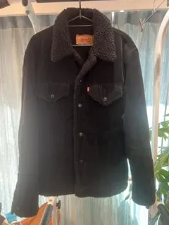 Levi's ブラックコーデュロイボアジャケット Lサイズ