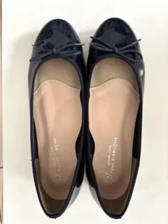 maresophis エナメルバレエシューズ　ネイビー
