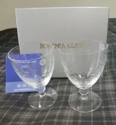 新品未使用　BOHEMIA GLASS ボヘミアグラス 2個セット