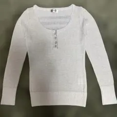 MICHEL KLEIN ラメ入り春物ニットセーター