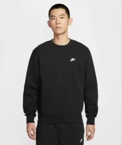 Nike クラブ メンズ フリース クルー ブラックXL