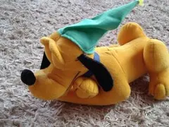 非売品　ファンタジーアミューズ　プルート ぬいぐるみ 緑の帽子付き　当時物