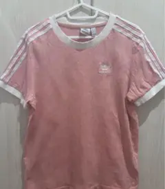 adidas ピンク Tシャツ 半袖