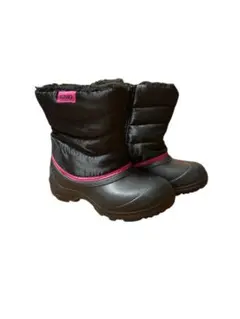IGNIO 子ども用スノーブーツ 18cm ブラック/ピンク