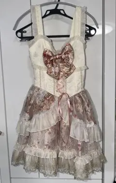 北ロリ 青木美沙子ちゃん着用 花柄 ノースリーブ ワンピース 薔薇