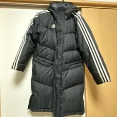 新品未使用✨adidas アディダス　ベンチコート　ブラック　タグ付　160 adidas アディダス ジュニア ベンチコート＆ウインドブレーカー