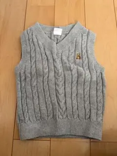 【GAP】グレー ニットベスト　12-18month