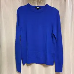 UNIQLO メリノクルーネックセーター　ブルー