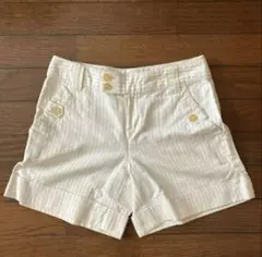 バナナリパブリック Martin Fit コットンリネンショートパンツ 0のサムネイル