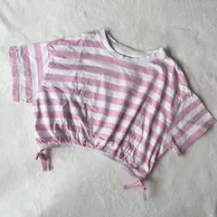 ZARA kids ボーダーTシャツ 120 クロップド丈 ブランシェス H&M