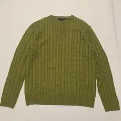 【美品】アーバンリサーチ Vネック ケーブルニット セーター