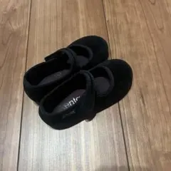 Cienta 黒 ベロアバレエシューズ 24