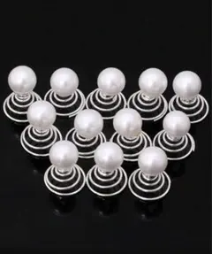 ホワイトパール ヘアアクセサリー 15個セット