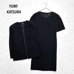 新品タグ付 桂由美 ブラックフォーマル アンサンブル 15号 礼服 冠婚 