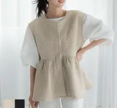 ペプラム ダウンベスト