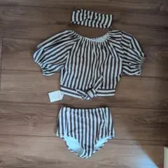 MGMG様専用チャオパニックティピー 水着セット ストライプ120から130