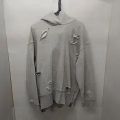 NOT4NERD ダメージ加工 スウェットパーカー グレー XL - メルカリ