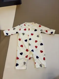 【西松屋】カバーオール.ハート柄.60-70.