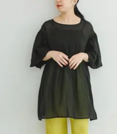 ITEMS URBANRESEARCH 24SS シアー ティアード ブラウス