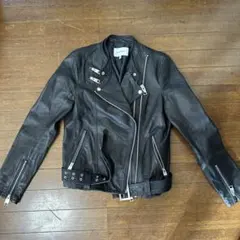 MOUSSY レザージャケット ライダース ブラック サイズ2