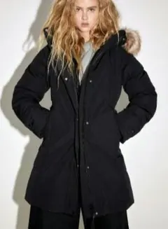 ザラ ZARA ロングウインターパーカ ロング ダウンコート