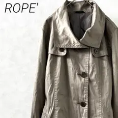 ROPE' トレンチコート ウエスト紐付き ポケット付き シンプル 裏地付きのサムネイル