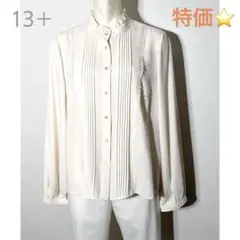 【新品】定価41,800円　レリアン　フリルレースブラウス　アイボリー　13＋のサムネイル