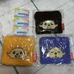 マ*テ様 モンチッチ 　もこもこスクエアポーチ　カラフルバージョン　3個セット