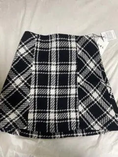 グレイル　バックリボンツイードチェックミニスカート　M
