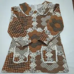 FISH & KIDS 2-3y パッチワークワンピース