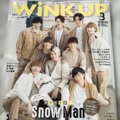 2冊購入がお得✨ WINK UP 2020年3月号 Snow Man