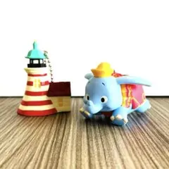 【新品未使用】カプセルトイ ダンボ ＆ 灯台 2個セット まとめ売り