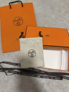 【美品】HERMES エルメス 空箱・紙袋・保存袋・リボンセット ナンバー入り