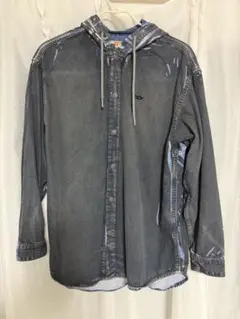 DIESEL デニムパーカー フーデッドシャツ