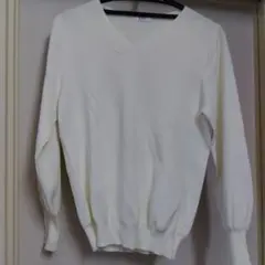 a.v.v ホワイト Vネック ニット 長袖