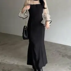 nairo スタンドカラーマーメイドドレス　M