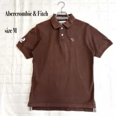 Abercrombie & Fitch ポロシャツ M ブラウン 鹿ロゴ 半袖のサムネイル
