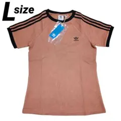 L）adidas ワッフル 半袖Tシャツ アディダスオリジナルス オレンジ