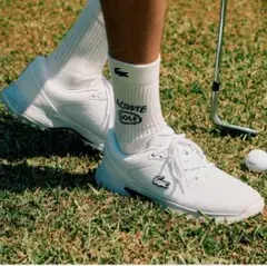 ［新品未使用］LACOSTE ゴルフシューズ ホワイト 26センチ 26cm 最終値下げ‼︎ 新品LACOSTE ゴルフシューズ ホワイト26センチ 26cm