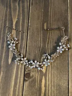 新品未使用 ヘアアクセサリー フラワー ヘッドアクセ バックカチューシャ