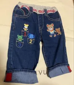 未使用に近いミキハウス　豪華デニムパンツ