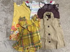 90cm 女の子 ワンピース まとめ売り