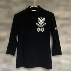 PEARLY GATES ハイネックシャツ ブラック✖️濃紺