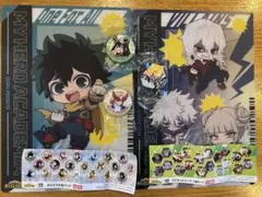 僕のヒーローアカデミアくら寿司 マルチシート2種 缶バッチ2種 マグネットシート